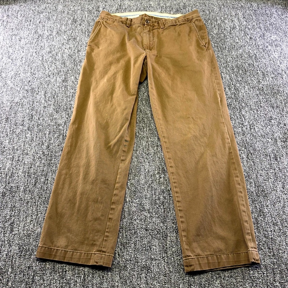 Polo Ralph Lauren Classic Fit Chino Pants Mens 34x30 Brown Cotton Straight Leg